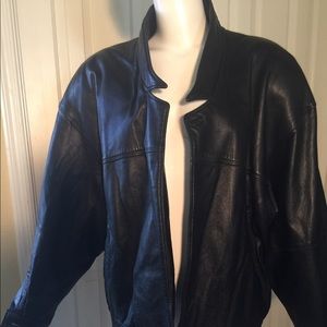 Leather designer jacket